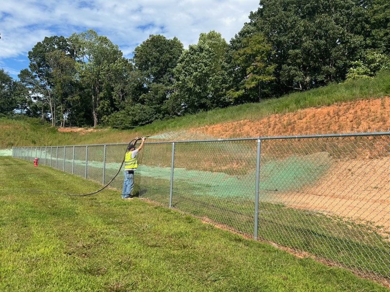 Hydroseeding project by Hydroseed NC