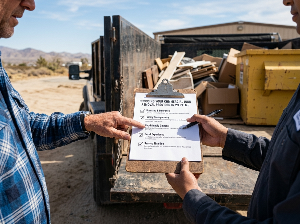 How to Choose a Commercial junk removal Provider in 29 Palms