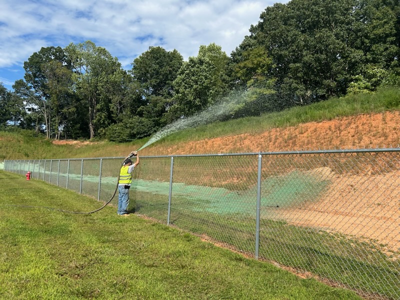Hydroseeding work by Hydroseed NC