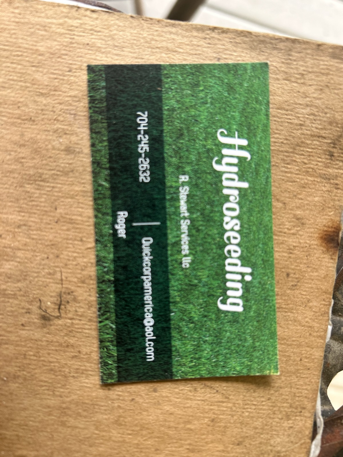 Hydroseeding work by Hydroseed NC